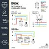 Debflex 746808 Blok Toggle Switch + Socket 2P+T Vertical White