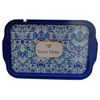 Nobel Blue Floral Pattern Design Canister Tin (Rectangular Serving Tray)