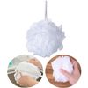 4 Exfoliating Bath Puff Super Soft Wash Ruffles for Bathtub and Shower, Skin Scrubbing and Body Exfoliating Ball Loofah Sponges Easiest and Most Effective Way to Exfoliate (Four Bath Ruffles)