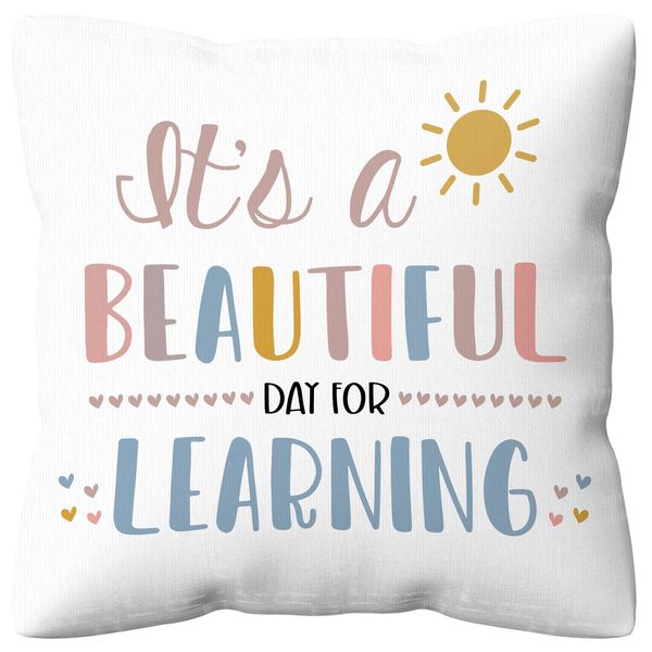 kdqua Boho Classroom Pillow Covers 18x18, Classroom Read Corner Decor Throw Pillow Covers for Nursery Library Classroom Office Decor, Book Lover Teacher Student Gifts