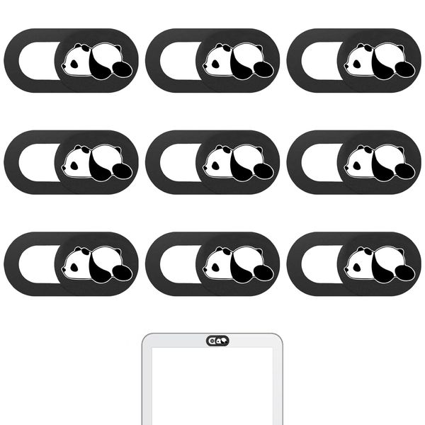 9 PCS Panda Privacy Cover, Laptop Accessories, Webcam Cover, Laptop Camera Cover, Cartoon Camera Slide Cover