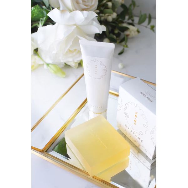 MASYOME Sake Brewer's Yeast Face Soap (MASYOE Sake Brewer's Yeast Series: Natural Sake Yeast, Aged Plant Fermentation Extract)