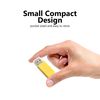 Pipestation USB Micro SD Card Reader (2 Pack) | USB-2.0 Micro-SD Smart Card Reader Adapter for Micro-SDHC, Micro-SDXC and TF Memory Cards for use with PC, Laptop, Mac and Computers (Yellow)
