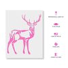 Deer Stencil - DIY Deer Print, Stencil for Crafts