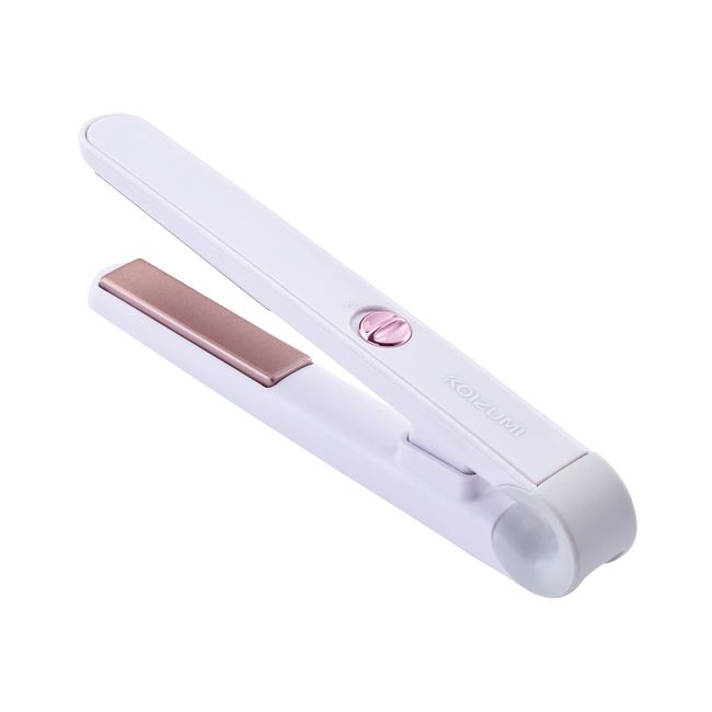 Koizumi KHS-8540/P Hair Iron, Mobile Straightening Iron, USB Powered, Overseas Compatible, Pink