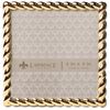 Lawrence Rope Design Metal Frame, Gold, 4x4
