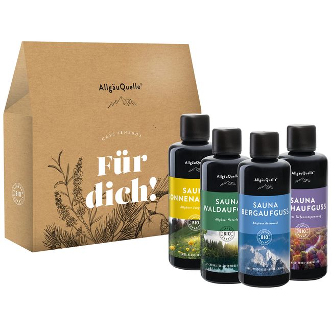 FÜR DICH 4ER SAUNA SET GESCHENKSET