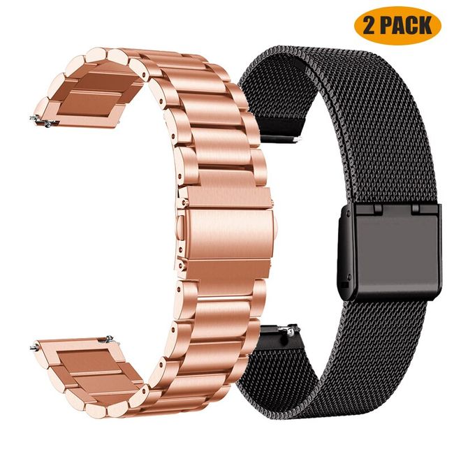 Ticwatch Pro 3 Ultra GPS/Pro 3 GPS/Pro 4G/ S2/E2 Original Watch Band Pro  22mm width silicone watch band, Pro 3 GPS/Ultra GPS replacement band (Black)