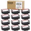 COSOB Replacement for ERC 30/34/38 B/R Ribbons 24 Pack,Black and Red(Individually Sealed)