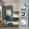 ledscom.de 5 Pieces Ceiling recessed Frame RIR recessed Frame Black matt Angular (LED/Halogen/GU10/MR16/PAR16/50mm) incl. GU10 Socket