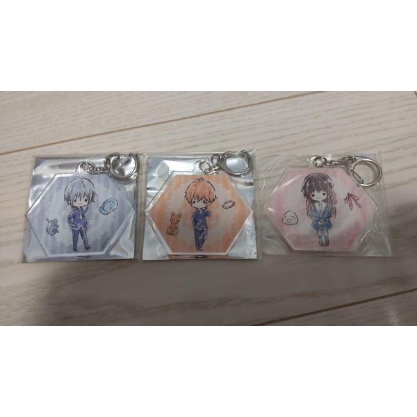 Fruit Basket Acrylic Keychain Set (1)