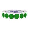 ChromaLabel 0.75 Inch Round Label Permanent Color Code Dot Stickers, 1000 Labels per Roll, Green