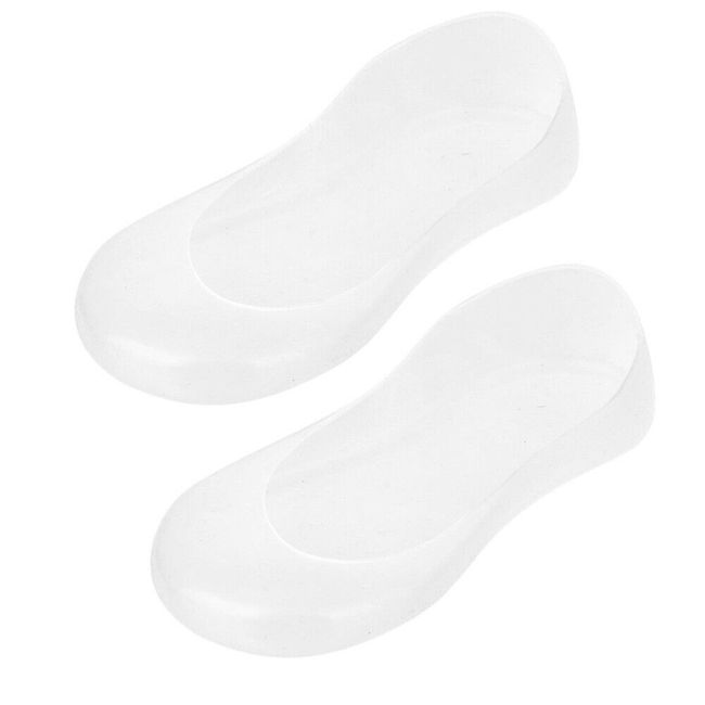 Silicone Socks White Full Length Footcrack Pad Foot Foot Protector for Walk