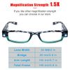 DuanMei Reading Glasses with Light Bright LED Readers Lighted Magnifier Nighttime Reader