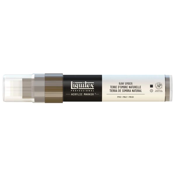 Liquitex Professional Paint Marker with 8-15 mm Wide Nib - Raw Umber