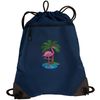 Broad Bay Flamingos Drawstring Backpack Pink Flamingo Cinch Bag - UNIQUE MESH &
