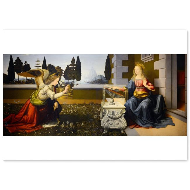 Leonardo Da Vinci Annunciation Poster A3 Size [Made in Japan] [Interior Wallpaper] Painting Art Wallpaper Poster