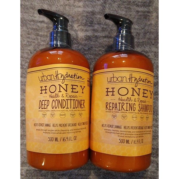 2 PACK Urban Hydration Honey Health + Repair Shampoo & Conditioner 16.9 Oz