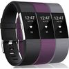 Panda Bobo Compatible with Fitbit Charge 2 Strap Replacement Band Classic Wristband 3 Pack (Large, Pack B - 3 Straps)