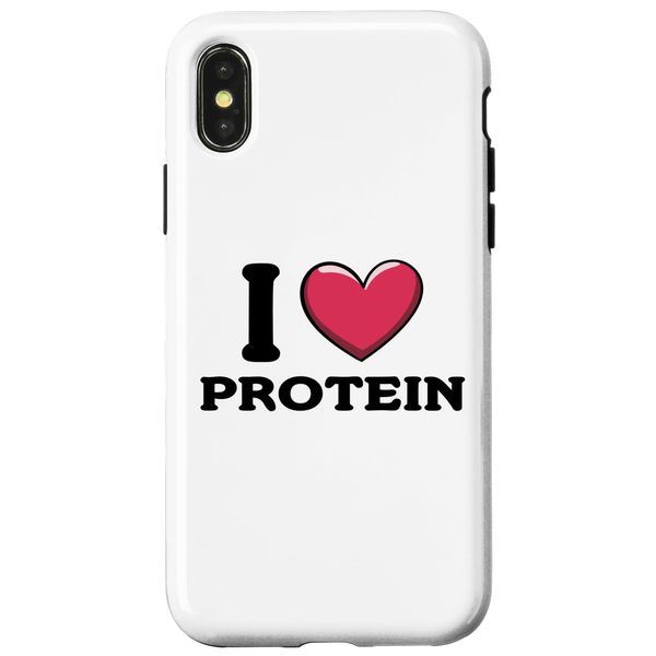 iPhone X/XS I Love Protein Funny Gym Workout Case