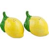 Lemon Shaped Salt & Pepper Shakers - Set-/2-4"