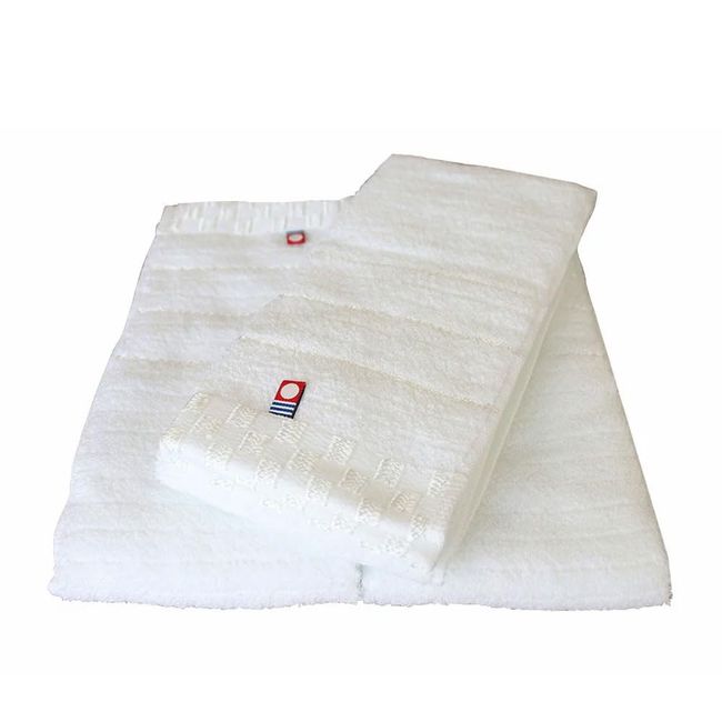 Imabari Towel, Shirokari Luxury Face Towel, Set of 3, Made in Japan, Gift for Greetings, Greetings, New Year, Made in Japan, White, New Year, New Year, Promotional Product, New Year's Day