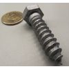 Galvanized Hex Head Lag Screw  1/2 Threads x 2.00" Length, 20 pcs