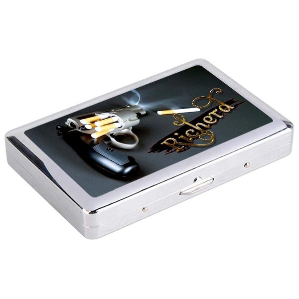 Personalised Any Name Text Printed Generic Design Cigarette Case Gift Idea Adults 23