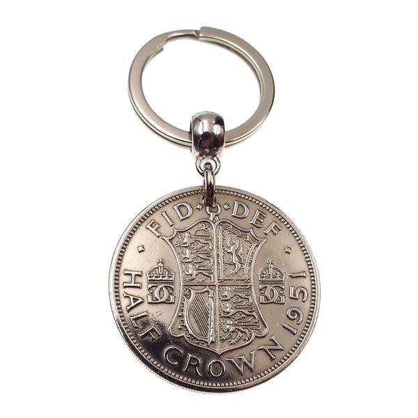A Silver Dream 1951 Half Crown Coin Keyring
