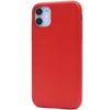 PLATA iPhone 11 Case, Cover, iPhone 11, Back Cover, PU Leather, Semi-Hard Case, Moderate Flexibility and Durability, Protective Back Cover, Solid, Thin, Simple, Red