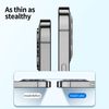 NEW'C 4 Pack, 2 Pack for iPhone 12 Pro Max Screen Protector + 2 Pack Camera Lens Protector, Sensor Protection,Case Friendly Tempered Glass Film