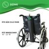 NYOrtho Oxygen Tank Holder for Wheelchair - E Cylinder Transport Bag Adjustable Straps Easy to Clean, Heavy Duty, Waterproof Standard Wheelchair Size