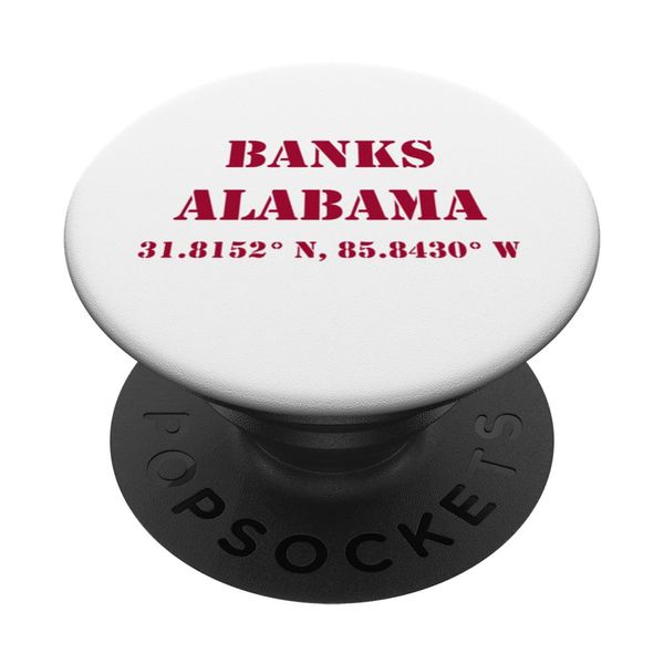 Banks Alabama Coordinates Souvenir PopSockets Swappable PopGrip