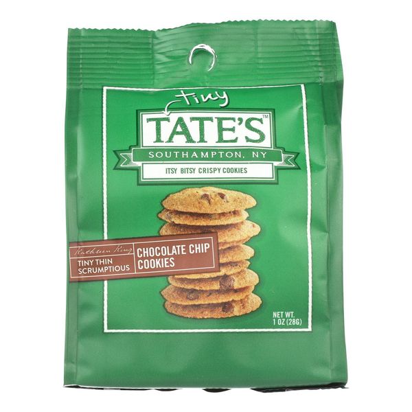 Tate's Bake Shop - Tiny Tate's Bite Size Chocolate Chip Cookies (Each bag contains 10 -12 bite size cookies, Twelve bags per case) (12 1oz Bags)