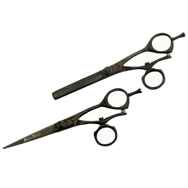 Body Toolz Black Swivel Thumb Shear & Thinner Set
