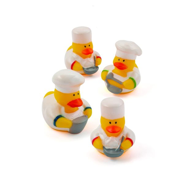 Chef Rubber Duckies : package of 12