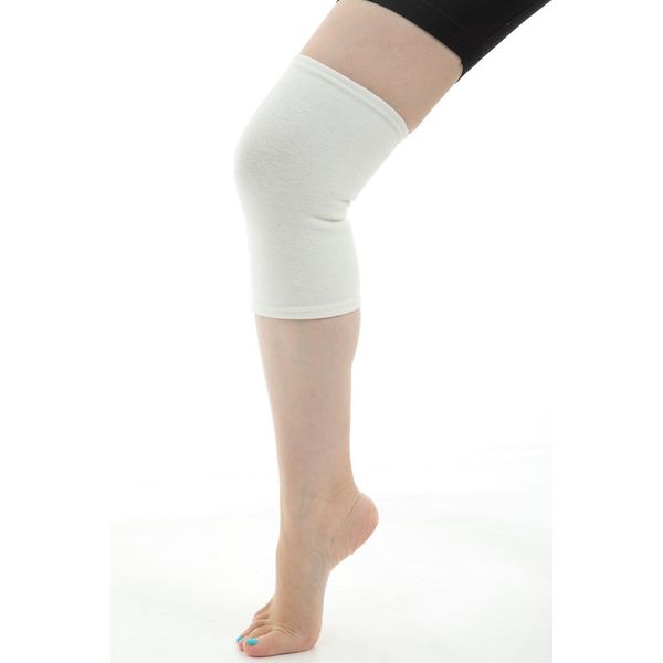 Made In Japan Seamless Support Knee For 1P , white