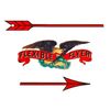 FLEXIBLE FLYER DECAL WATER SLIDE, EAGLE /SLED LASER PRINTED WHITE BACKING