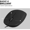 Wired Computer Mouse, USB Optical mouse for gaming,Home,Business and office work,Black Wire computer Mice Compatible with Laptop Pc Computer Mac Desktop. (Black)