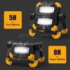 LED Work Light Rechargeable 2000LM Portable Folding Magnetic COB LED Flashlight