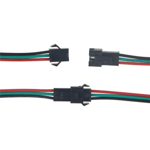 ALITOVE 20 Pairs 3 Pin JST SM Connector Male to Female Plug LED Connector Wire Cable 15cm 20awg Wire WS2812B WS2812 WS2811 SK6812 SK6812-RGBW led tape extension cable for string lights 3P connector