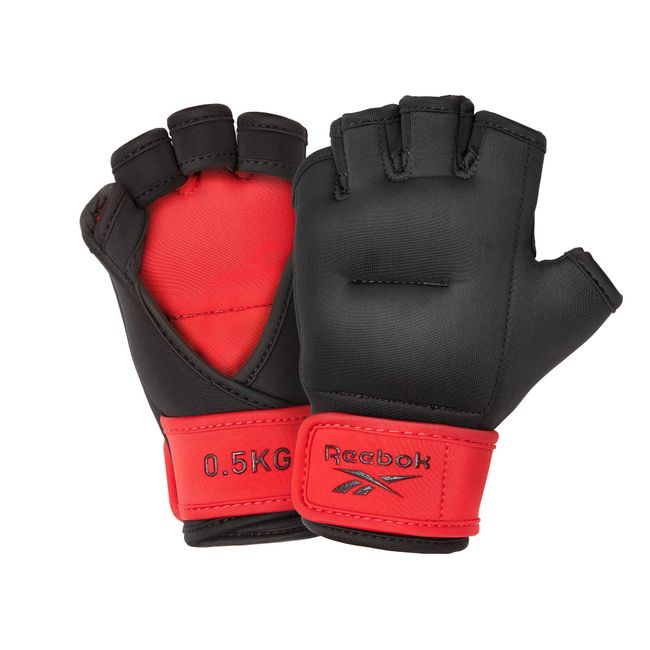 Reebok RAWT-11250 T230-RAWT-11250 Weighted Training Gloves, 1.1 lbs (0.5 kg)