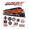 BNSF Railroad Train Sign with Railroad Heritage Logos