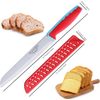 Bread Knife with Sheath, 8 Inch Serrated Bread Knife for Homemade Bread, Bread C