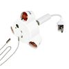 3-Light Pendant Light with Jujube Socket Cable 7.9 inches (20 cm) (White Axis)