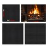 2Pc BBQ Under Grill Mat Fireproof Oil-Proof Deck Patio Floor Protect Mat Nonslip