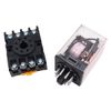 WANGCL 2PC AC 220V DPDT Relay, 2NO+2NC, 8Pin with Socket Base