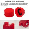 4x Red Gas Can Replacement Solid Transport Caps, Coarse Thread Style