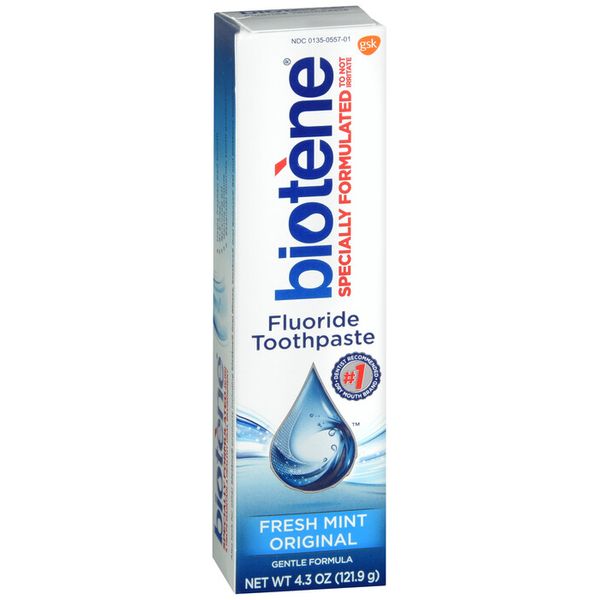 Biotene Toothpaste Original Formula Fluoride FRESH MINT 4.3oz 