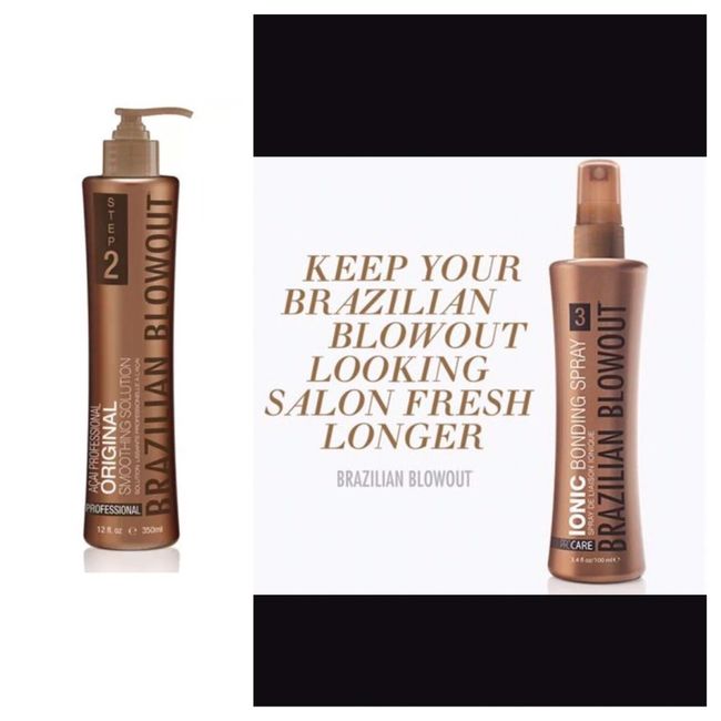 Brazilian Blowout Original Straightening SOLUTION 12 Oz and IONIC BONDING SPRAY